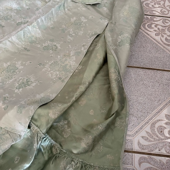 V. Chapman Light Green Floral Maxi Dress - Picture 7 of 10